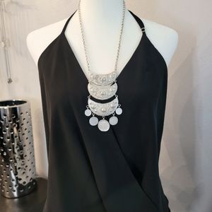 Silver Graziano Statement Necklace